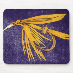 "Big Yellow May" Trout Fly Mousepad