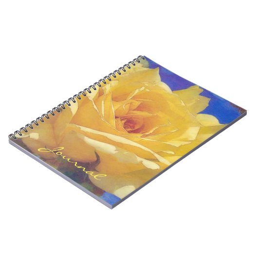 Big Yellow Rose Blume Journal Notizblock (Linke Seite)