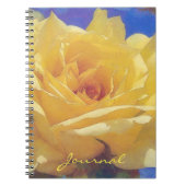 Big Yellow Rose Blume Journal Notizblock (Vorderseite)