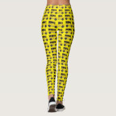 Big Yellow School Bus Busfahrer lehren Legende Leggings (Rückseite)