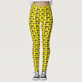 Big Yellow School Bus Busfahrer lehren Legende Leggings (Vorderseite)