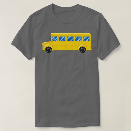Big Yellow School Busfahrer bringt Kinder zurück T-Shirt (Design vorne)