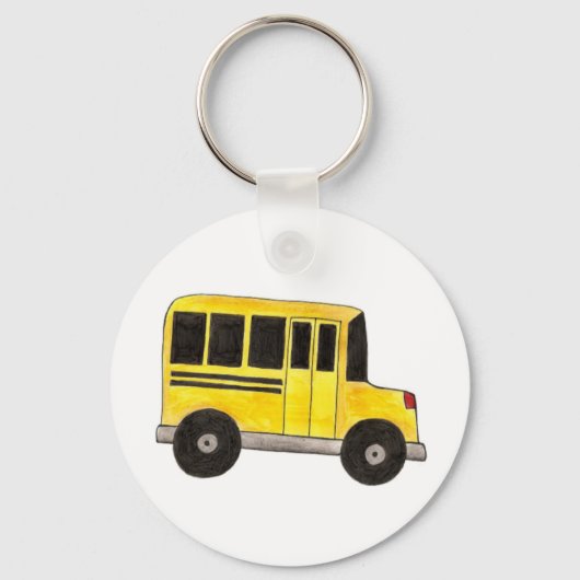 Big Yellow School Busfahrer Lehrer Geschenk Schlüs Schlüsselanhänger (Vorderseite)