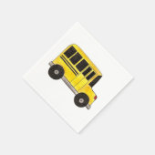 Big Yellow School Busfahrer Lehrer Napkins Serviette (Ecke)