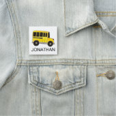 Big Yellow School Busfahrer Lehrerin Studentin Namensschild (Beispiel)