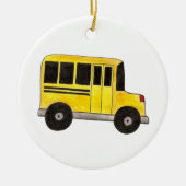 Big Yellow School Buslehrer-Geschenk Keramikornament (Vorne)