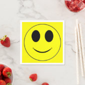 Big Yellow Smiley Paper Coctail Napkins Serviette (Beispiel)