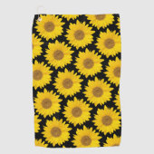 Big Yellow Sunblumen Golfhandtuch (Vorderseite)