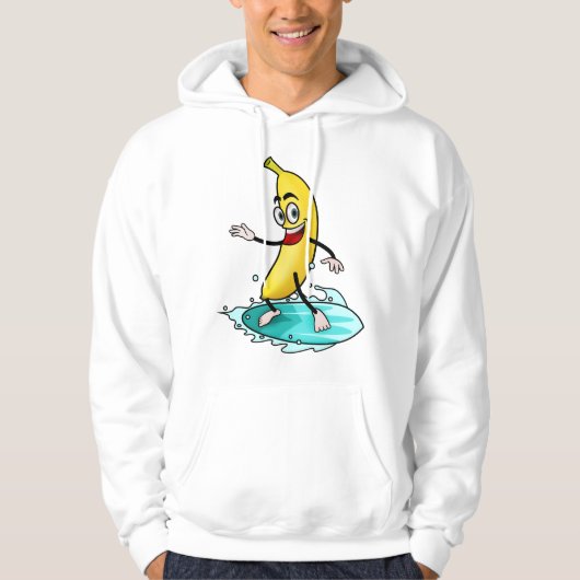 Big Yellow Surfbanana Hoodie (Vorderseite)