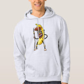 Big Yellow Tribal Masked Banana Hoodie (Vorderseite)