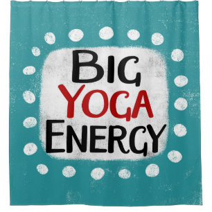 Big Yoga Energy Showvorhang Duschvorhang