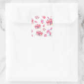 Big Zent-Süßigkeiten Quadratischer Aufkleber (Tasche)