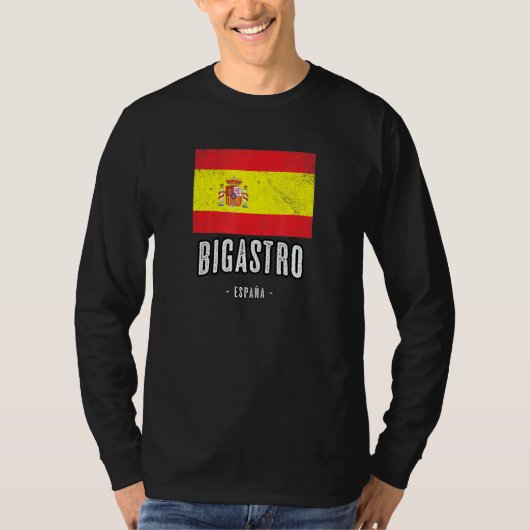 Bigastro Spain Flag Stadt Bandera Ropa T-Shirt (Vorderseite)