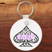 BigBlackCock Queen of Spades Schlüsselanhänger (Vorderseite)