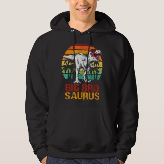 Bigbrosaurus Rex Dinosaur Big Bro Saurus Brother F Hoodie (Vorderseite)