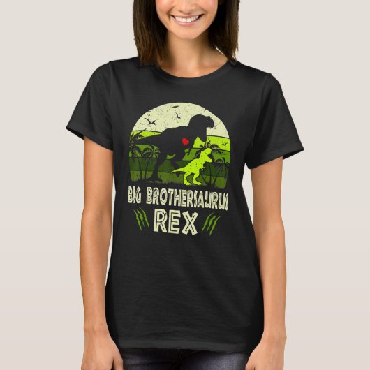 Bigbrosaurus Rex Dinosaur Big Bro Saurus Brother F T-Shirt (Vorderseite)