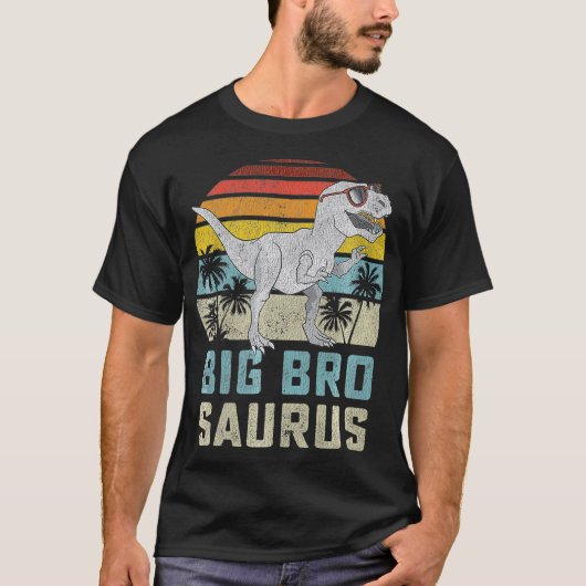 Bigbrosaurus T Re Dinosaur Big Bro Saurus Brother T-Shirt (Vorderseite)