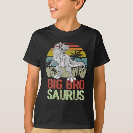 Bigbrosaurus T Rex Dinosaur Big Bro Saurus Brother T-Shirt (Vorderseite)