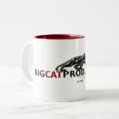 BIGCATPRODUCTIONS LOGO ZWEIFARBIGE TASSE (Vorderseite Links)