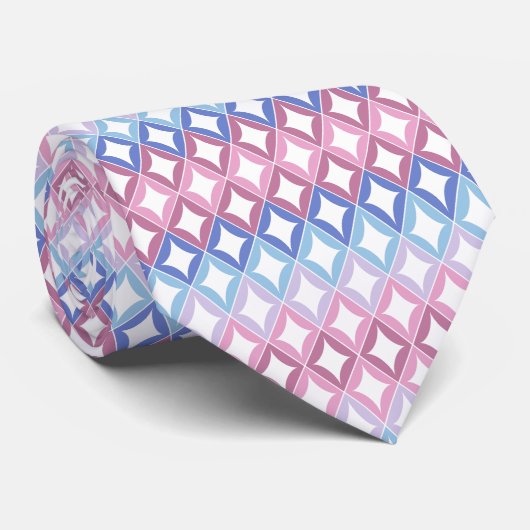 Bigender Flag Diamonds Pride Krawatte (Gerollt)