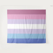 Bigender-Flag Extra große LGBT Wandteppich (Vorderseite (Horizontal))
