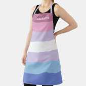 Bigender-Flagge monogrammiert Schürze (InSitu)