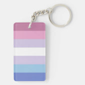 Bigender-Flagge Schlüsselanhänger (Rückseite)