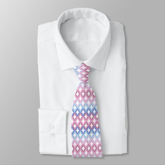 Bigender-Flaggen-Diamanten-Stolz Krawatte (Gebunden)