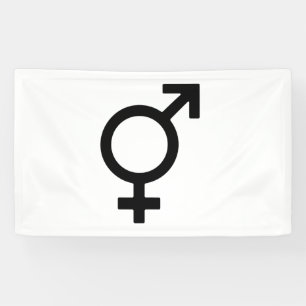 Bigender-Geschlechtssymbol Banner
