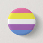 Bigender-Pride-Button (gelb) Button (Vorderseite)