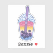 Bigender Pride Flag Boba Aufkleber (Blatt)