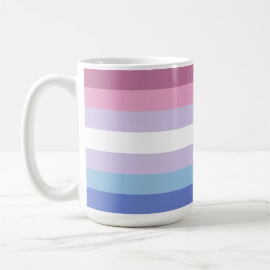 Bigender-Pride-Flag Kaffeetasse (Links)