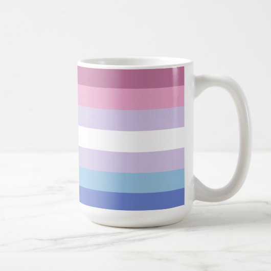 Bigender-Pride-Flag Kaffeetasse (Rechts)