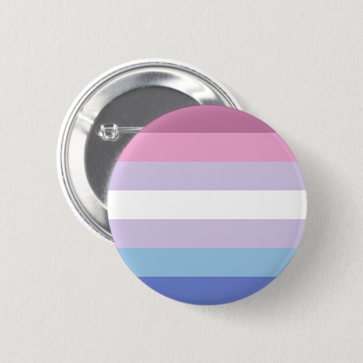 Bigender Pride Flag Keramik Button (Vorne & Hinten)