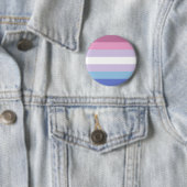 Bigender Pride Flag Keramik Button (Beispiel)