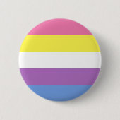Bigender Pride Flag LGBT Pride Button (Vorderseite)