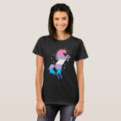 Bigender Pride Flag Unicorn Bigender Flag T-Shirt (Vorne ganz)