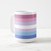 Bigender Pride Kaffeetasse (Vorderseite Links)