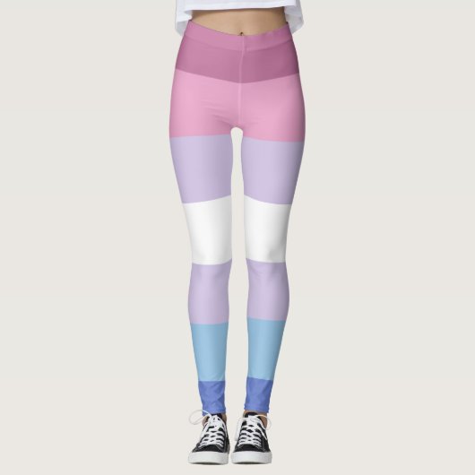 Bigender Pride Leggings (Vorderseite)