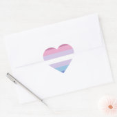 Bigender-Pride-Markierung Herz-Aufkleber (Umschlag)