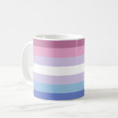 Bigender-Pride-Markierung Kaffeetasse (Vorderseite Links)