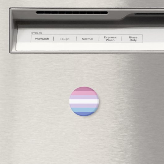Bigender-Pride-Markierung Magnet (In Situ (Geschirrspüler))