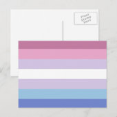 Bigender-Pride-Markierung Postkarte (Vorne/Hinten)