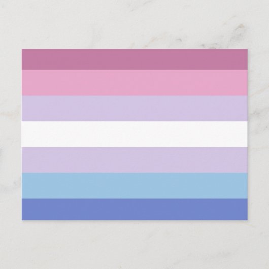 Bigender-Pride-Markierung Postkarte (Vorderseite)