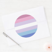 Bigender-Pride-Markierung Runder Aufkleber (Umschlag)