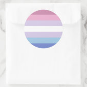 Bigender-Pride-Markierung Runder Aufkleber (Tasche)