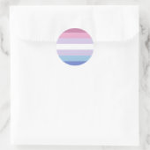 Bigender-Pride-Markierung Runder Aufkleber (Tasche)