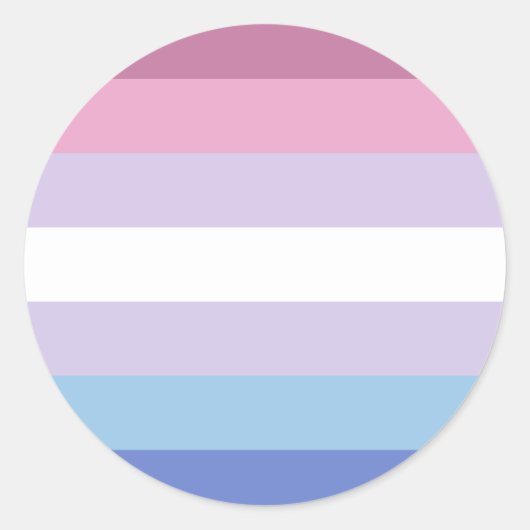 Bigender-Pride-Markierung Runder Aufkleber (Vorderseite)