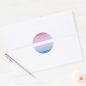 Bigender-Pride-Markierung Runder Aufkleber (Umschlag)