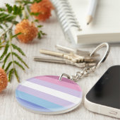 Bigender-Pride-Markierung Schlüsselanhänger (Vorderseite rechts)